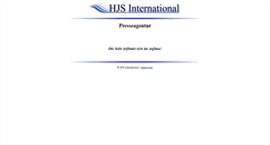 Desktop Screenshot of hjs-international.com